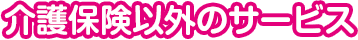 八王子市で利用できる介護保険以外のサービス